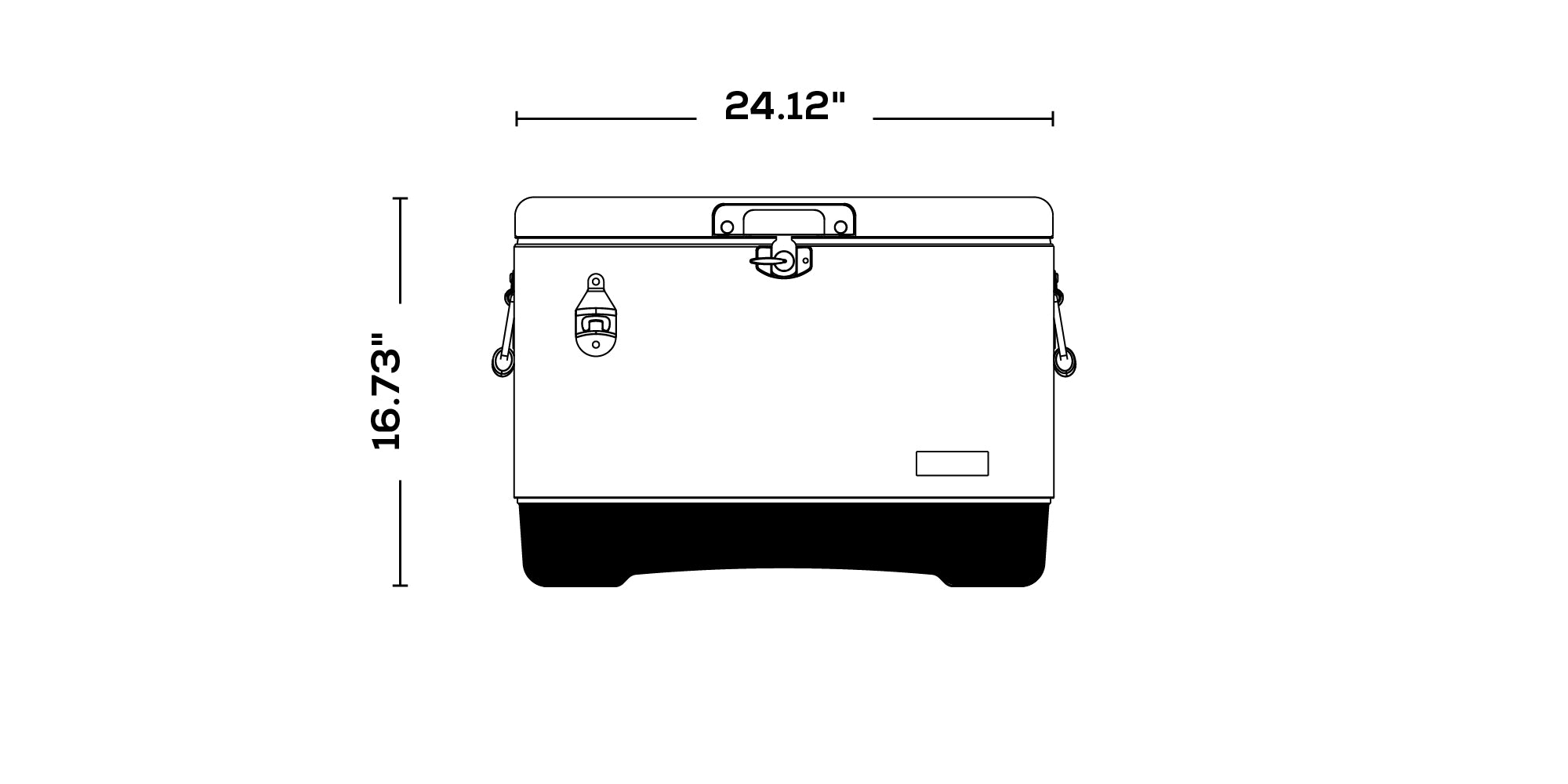 Legacy 54 Qt Cooler dimensions