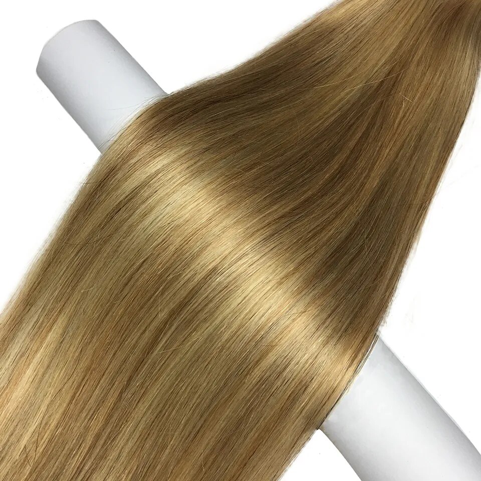 Straight Clip In Real Human Hair Natural Extensions Hair Extension Full Head Brazilian Clip on Hair Extension for Black Women