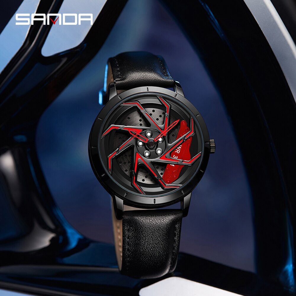 SANDA Luxury Men's Watches Top Brand Fashion Steel Business Quartz Watch Waterproof Wristwatch Clock Relogio Masculino P1088