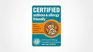  Logo of Certified asthma & allergy friendly  