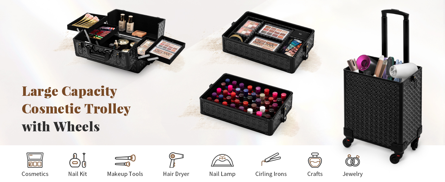 rolling makeup case