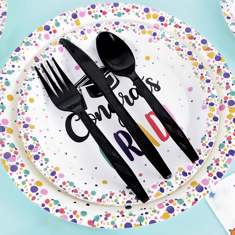 Graduation Season Party Disposable Tableware Supplies Graduation Party Decorations Congratulation Grad Party Decor Class of 2022