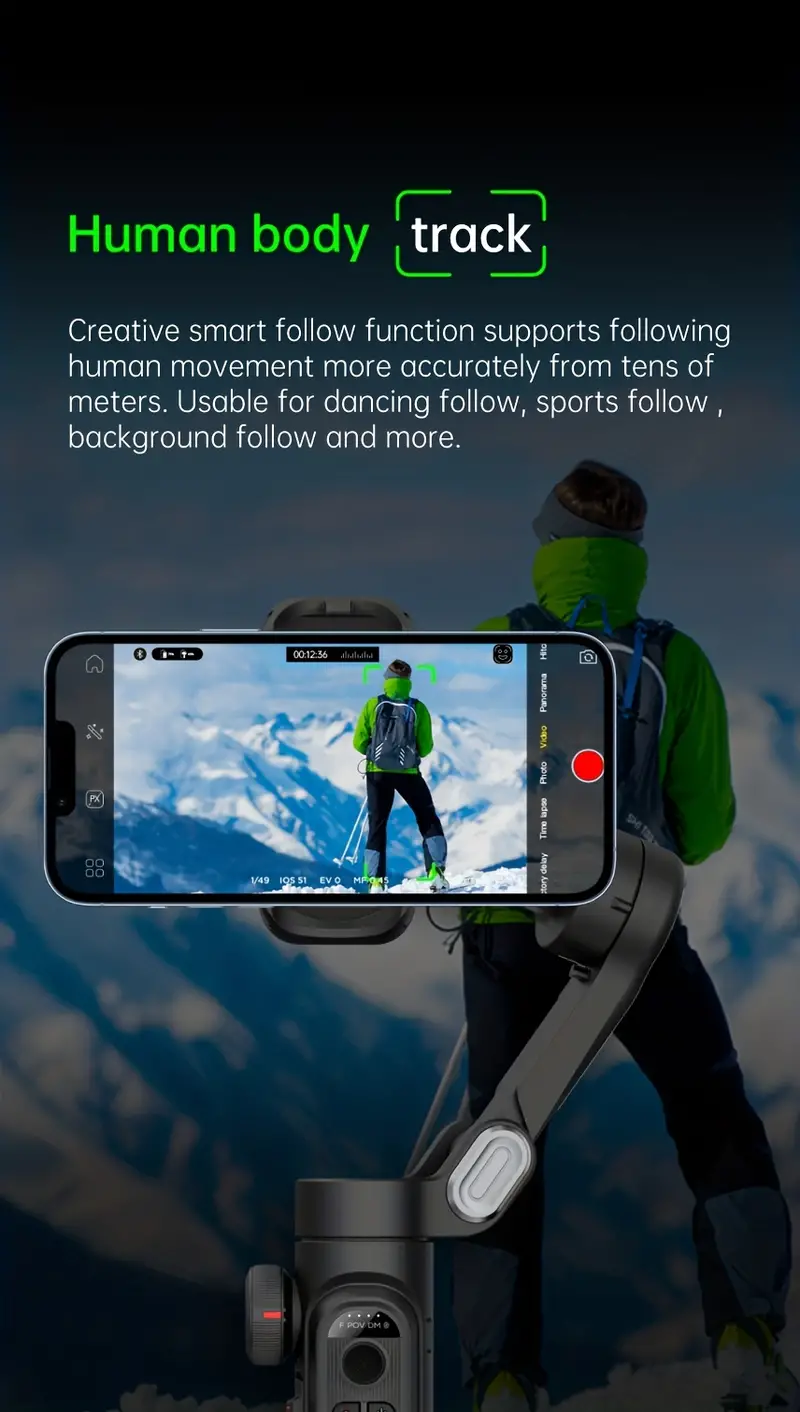   xe 3 axis handheld gimbal stabilizer foldable smartphone cellphone   vlog ptz stabilizer for iphone xiaomi samsung details 6