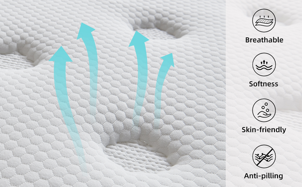 breathable soft skin-friendly anti-pilling mattress