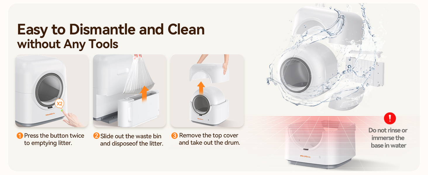 self-cleaning cat litter box