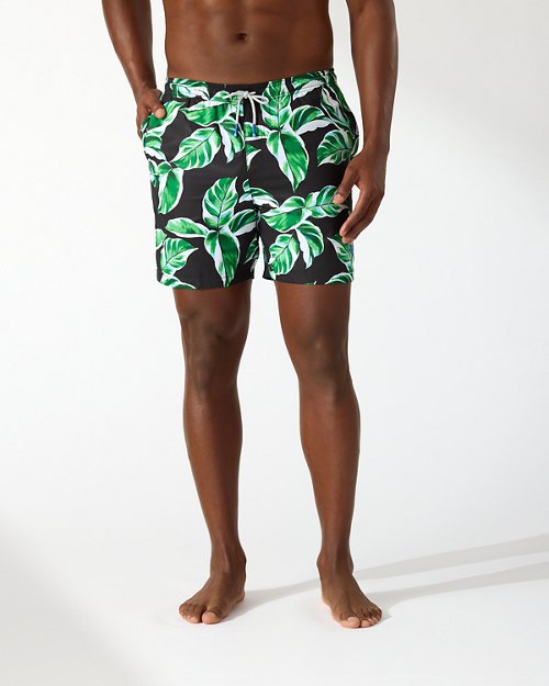 Big and Tall Naples Harbor Leaves Swim Trunks111