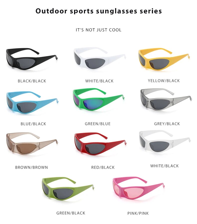 Small Alien Oval Steampunk Sun Glasses 2022 Brand Designer Luxury Saucerman Hip Hop Punk Y2K Sunglasses For Women Mens