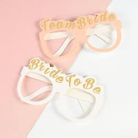 10pcs Paper Bachelorette Party Glasses Pink Team Bride White Bride to be Glasses Hens Bachelorette Party Glasses Decor Supplies