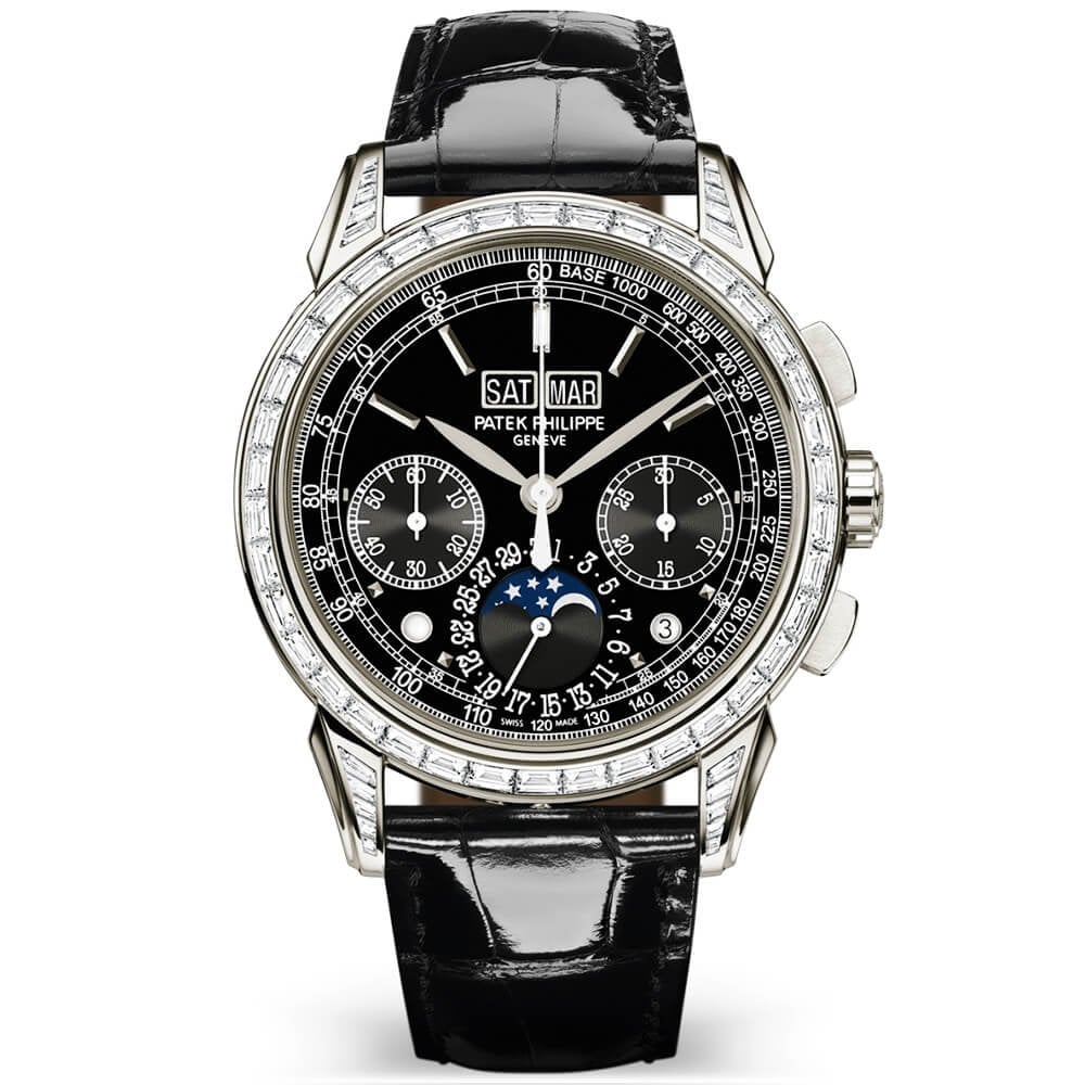 Patek Philippe Grand Complications 41mm Black Dial Perpetual Calendar Chronograph Watch