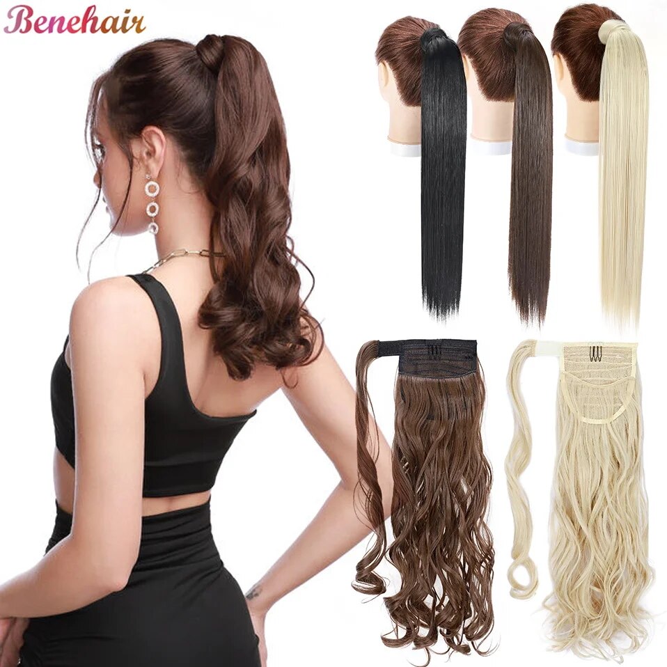 BENEHAIR Wrap Around Ponytail Extension 18