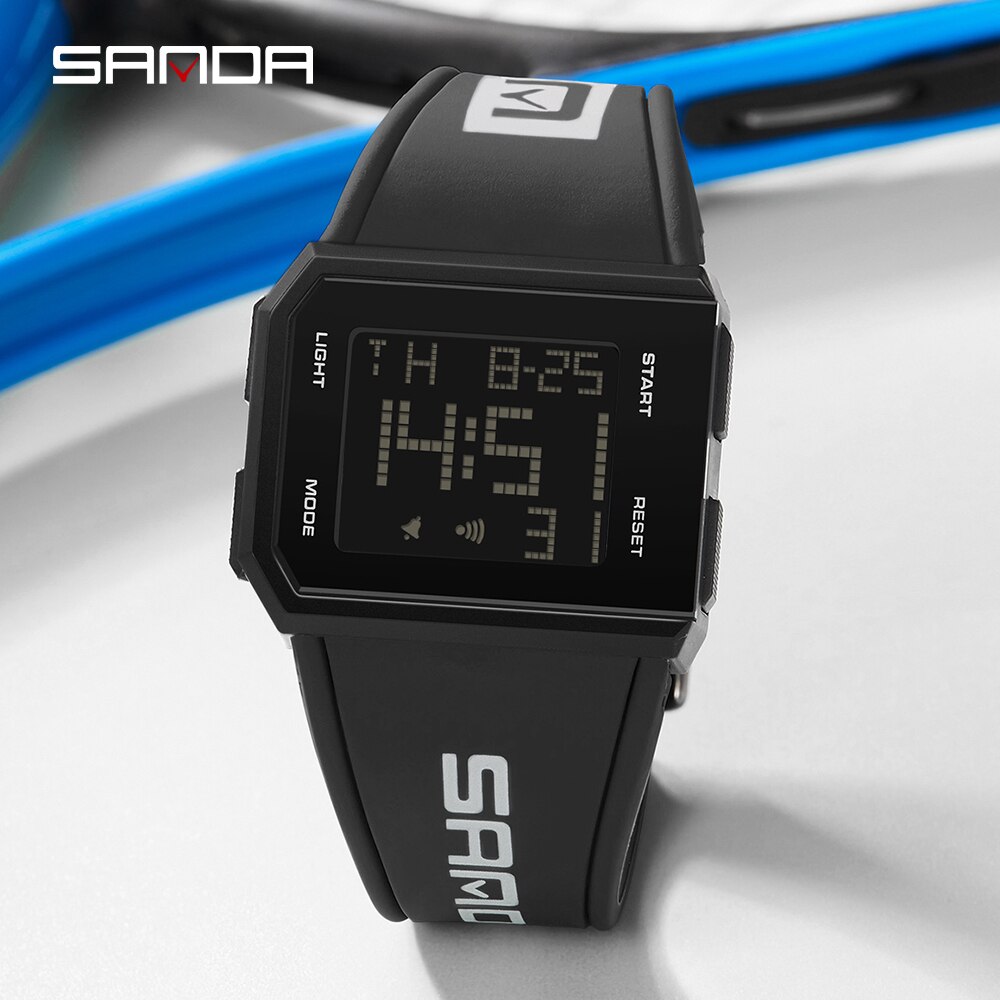 SANDA Top Brand Men's Watches Sports Military LED Digital Watch 30M Waterproof Wristwatch for Male Relogio Masculino 9003