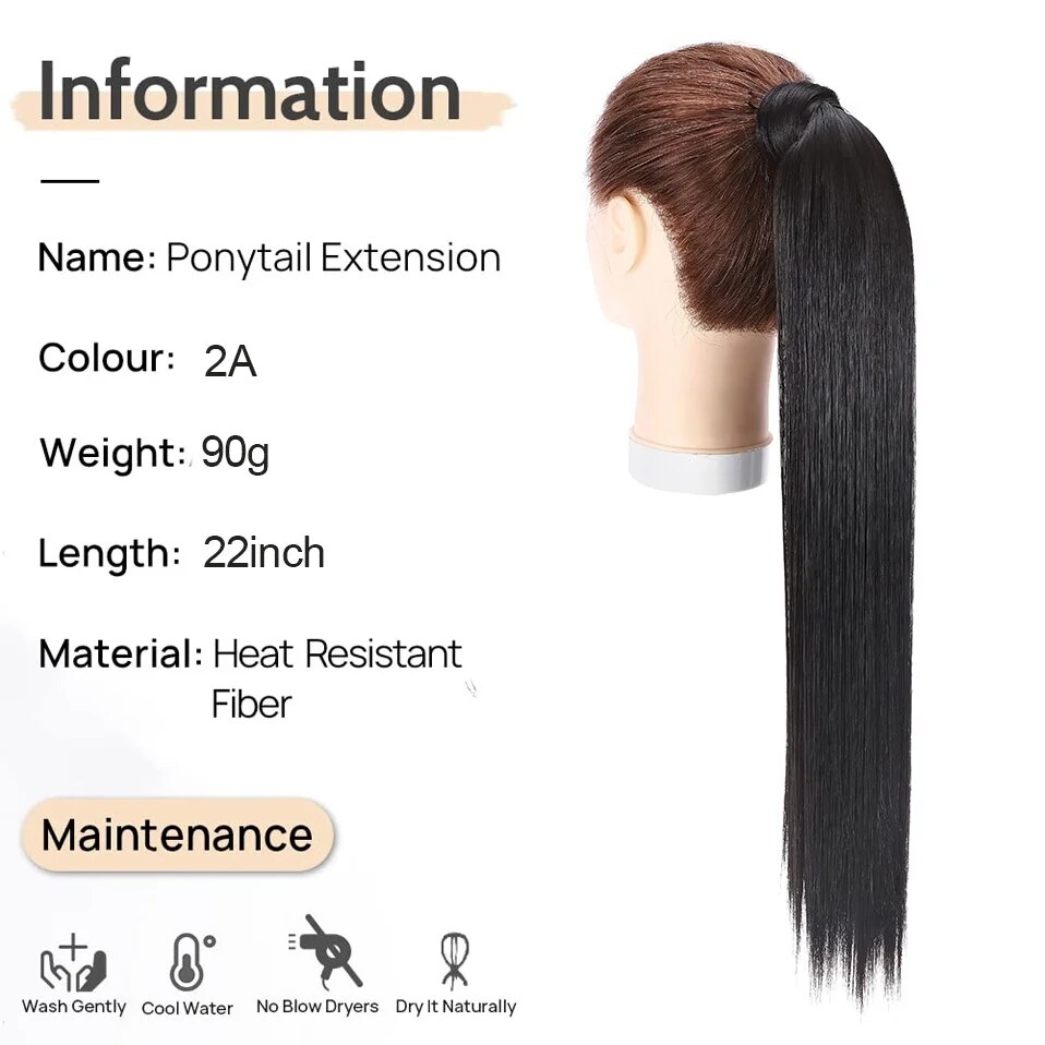 BENEHAIR Wrap Around Ponytail Extension 18
