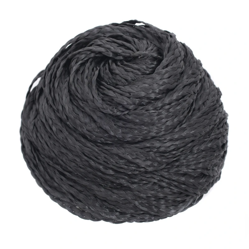 Synthetic Hair Cover Braided Donut Afro Braid Hair Pieces Scrunchies Dancer Hair Bun Updo Headwear for Women