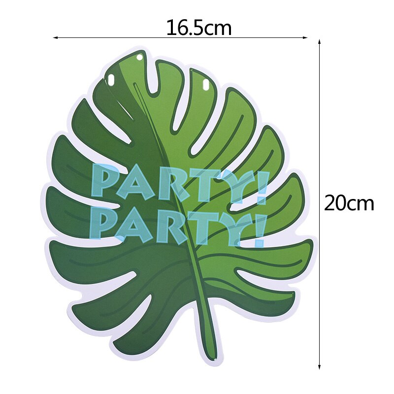 1Set Jungle Birthday Banners Animal Garland Birthday Paper Pennant Palm Leaf Flags Bunting Baby Shower Safari Animals Decoration