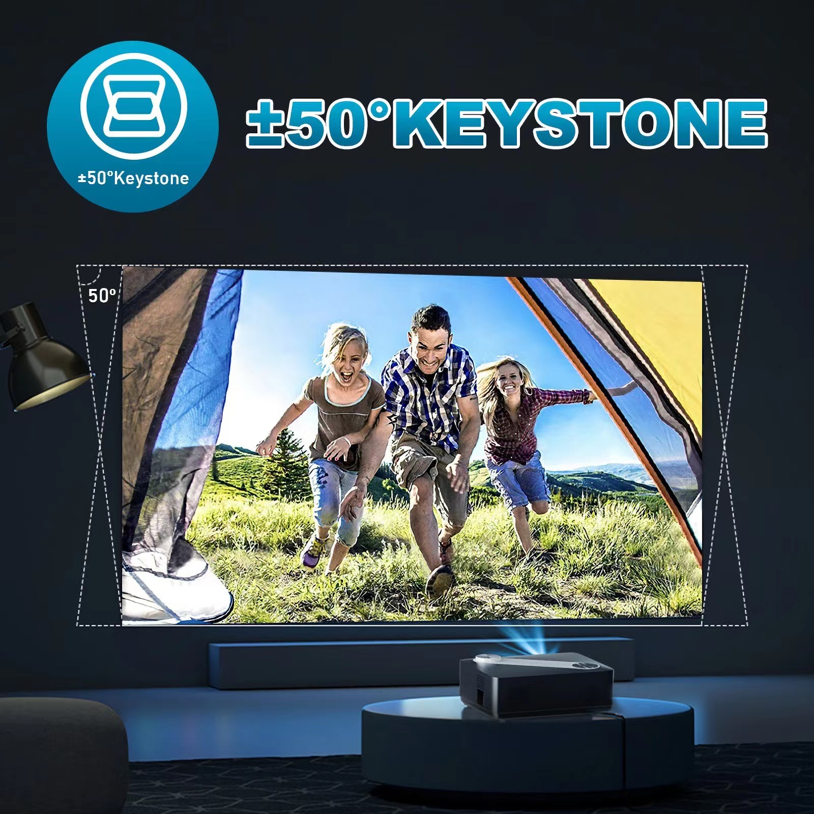 ±50° KEYSTONE ANY SPACE