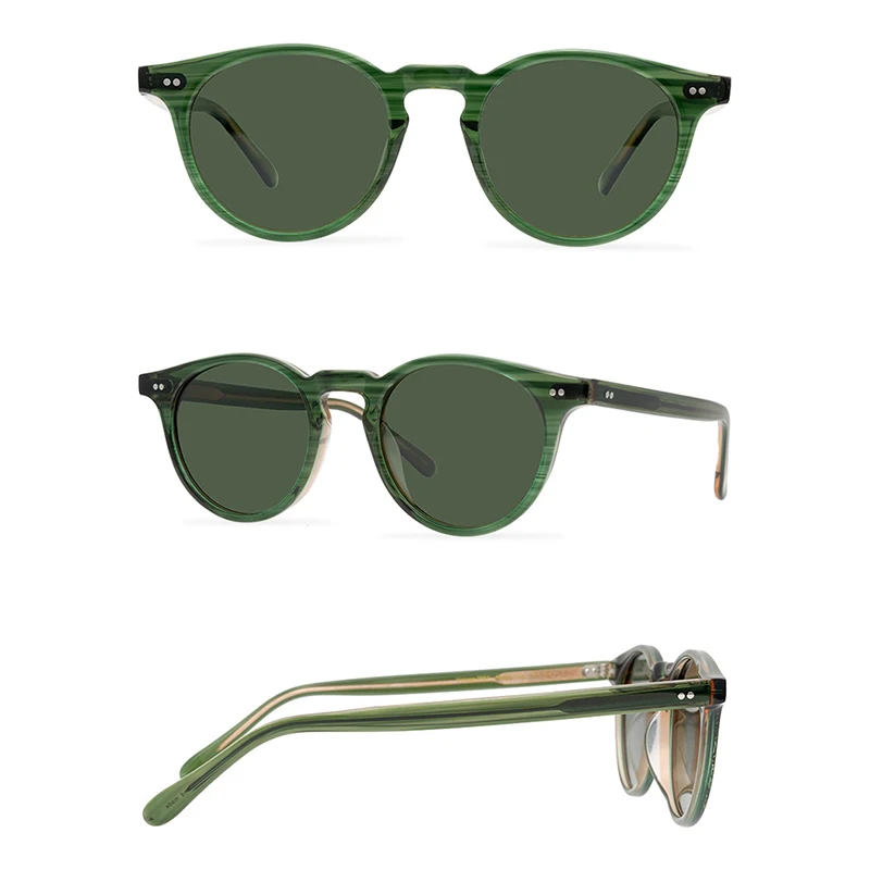 Belight Optical Japan Handmade Quality Cool Vintage Retro Women Men UV400 Protection with Case Oculos Punk Sunglasses 9563