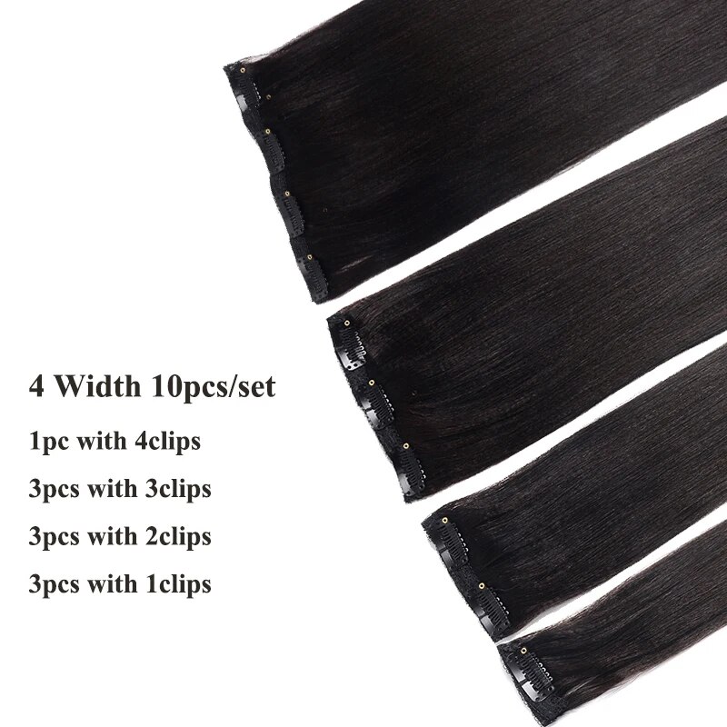 Doreen Hair Yaki Clip in Full Head 200g Machine Made Remy Light Yaki Real Natural Human Hair Clip in Extensions