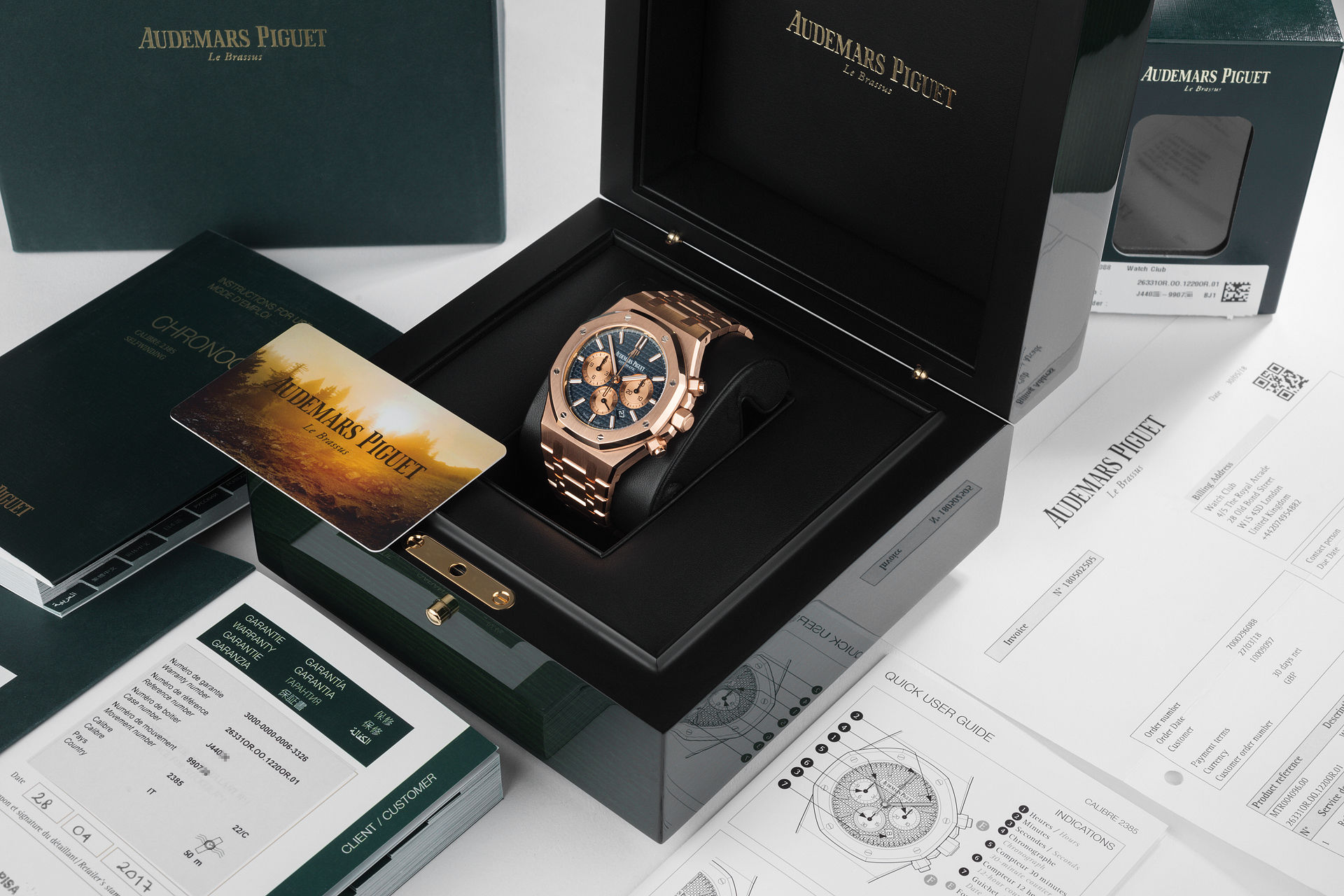 ref 26331OR.OO.1220OR.01 | 18ct Rose Gold 'Under AP Warranty' | Audemars Piguet Royal Oak Chronograph