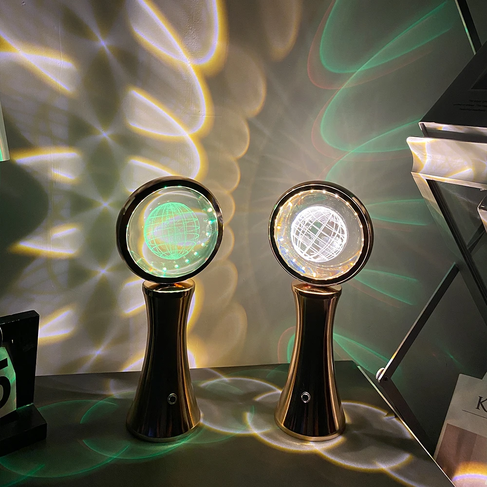 Rotating Globe Table Lamp 2023 New Arrival 16 RGB Touch Control Beautiful LED Night Light