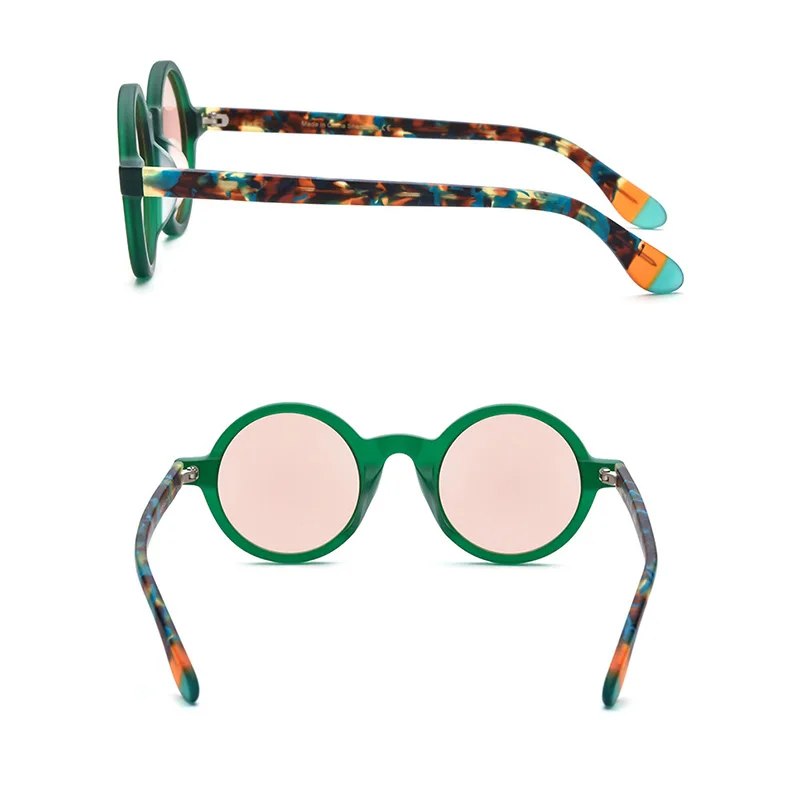 Belight Optical Combine Colorful Acetate Design Women Men UV400 Protection with Case Oculos  Sunglasses  19270T