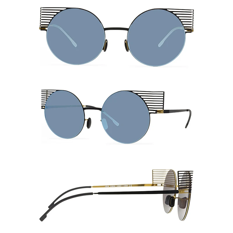 Belight Optical Vintage Retro Hollow-Carved Design Women Men UV400 Protection Stainless Steel SunglassesOculos STUDI01.1