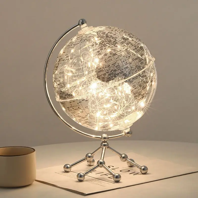 Transparent Globe Ornaments Luxury Home Living Room TV Cabinet Wine Cabinet Office Desktop Decorations Birthday Gift