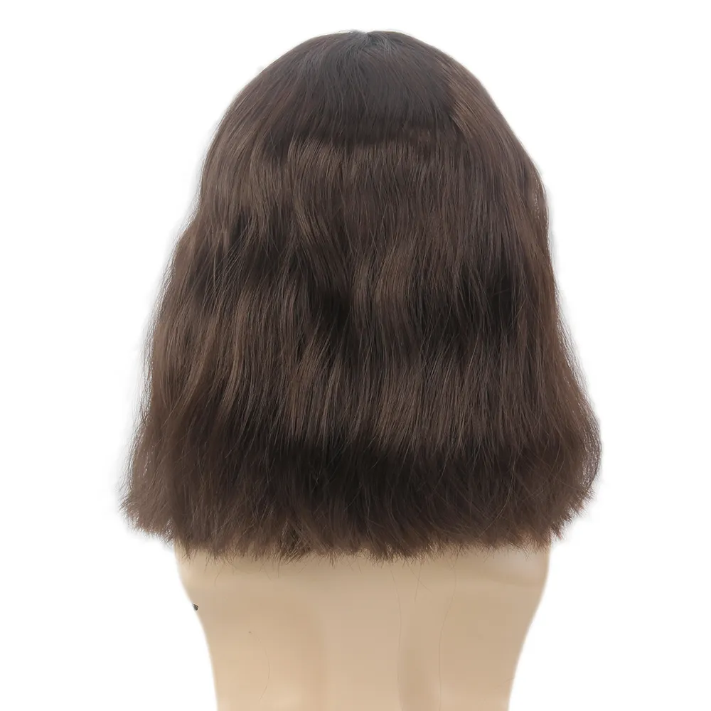 Cosplay Wigs Winter Soldier Captain America Cos Wigs Brown Wavy Mid Length Synthetic Hair Wig Men