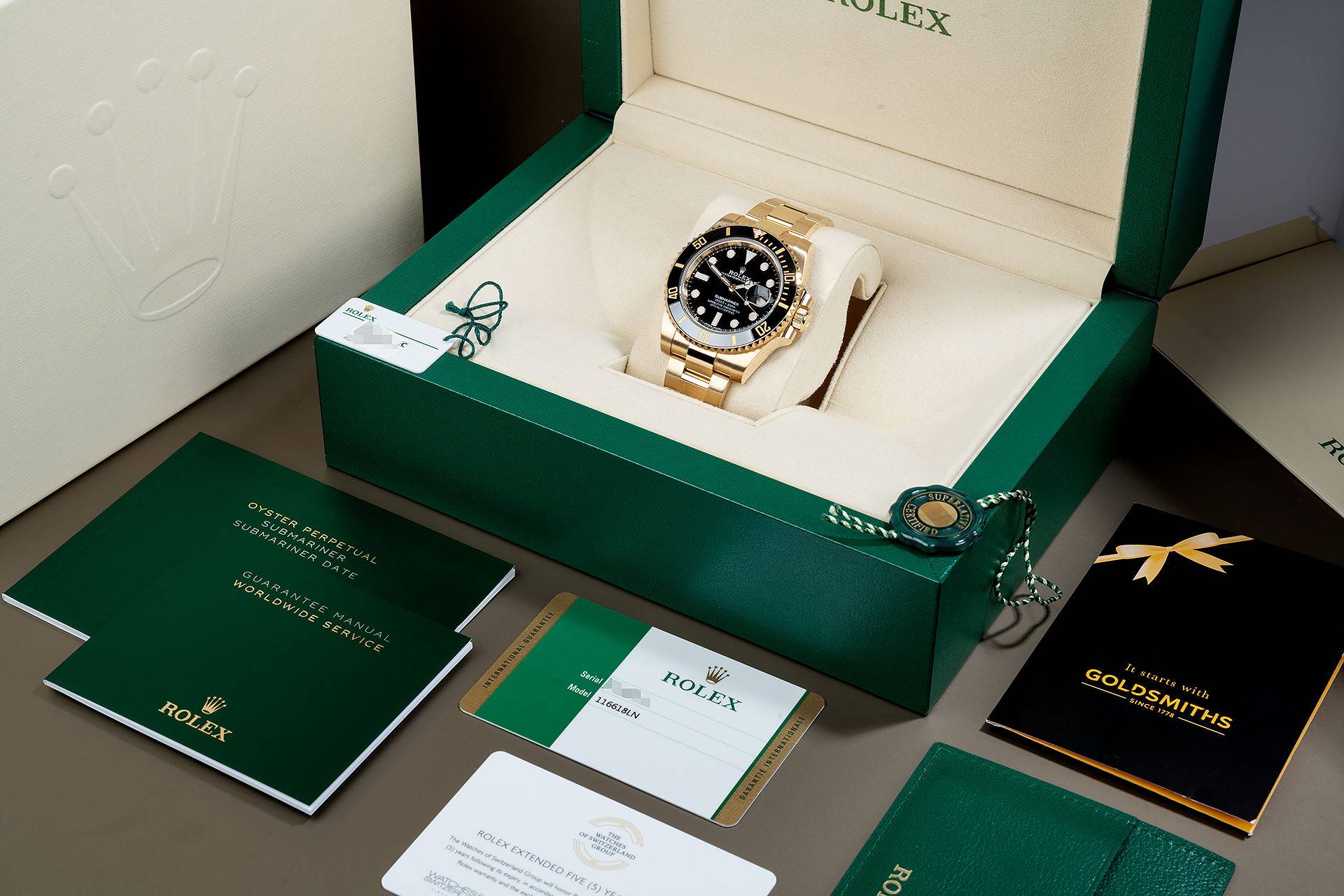 ref 116618LN | Rolex Warranty to 2024 | Rolex Submariner Date