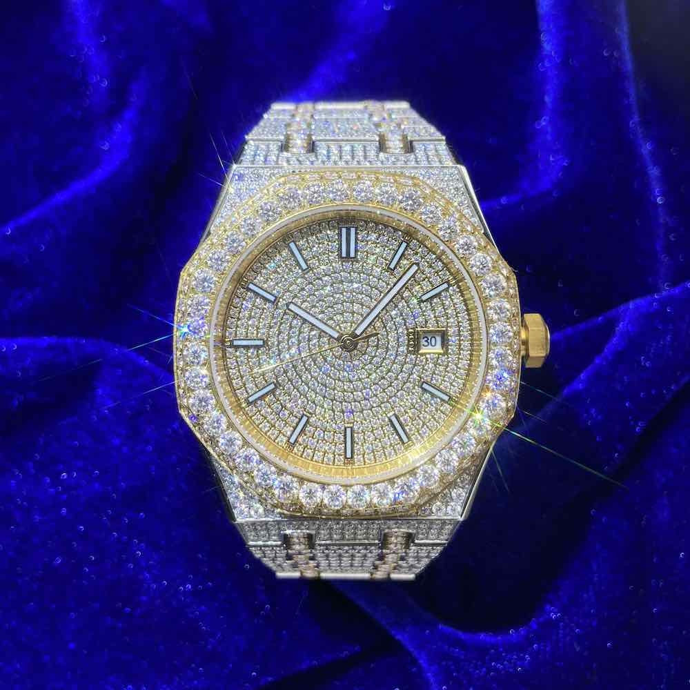 Iced out watch-Yika Jewelry