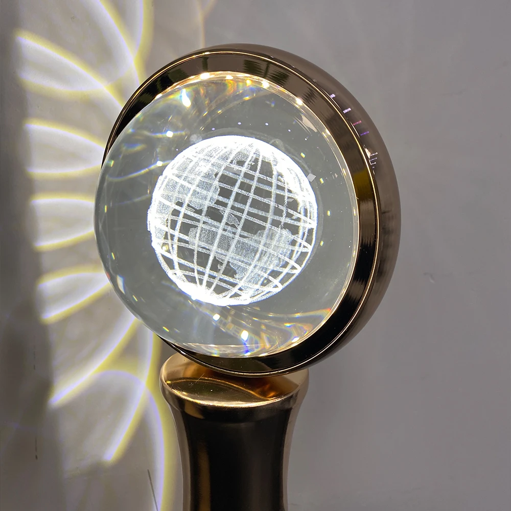 Rotating Globe Table Lamp 2023 New Arrival 16 RGB Touch Control Beautiful LED Night Light