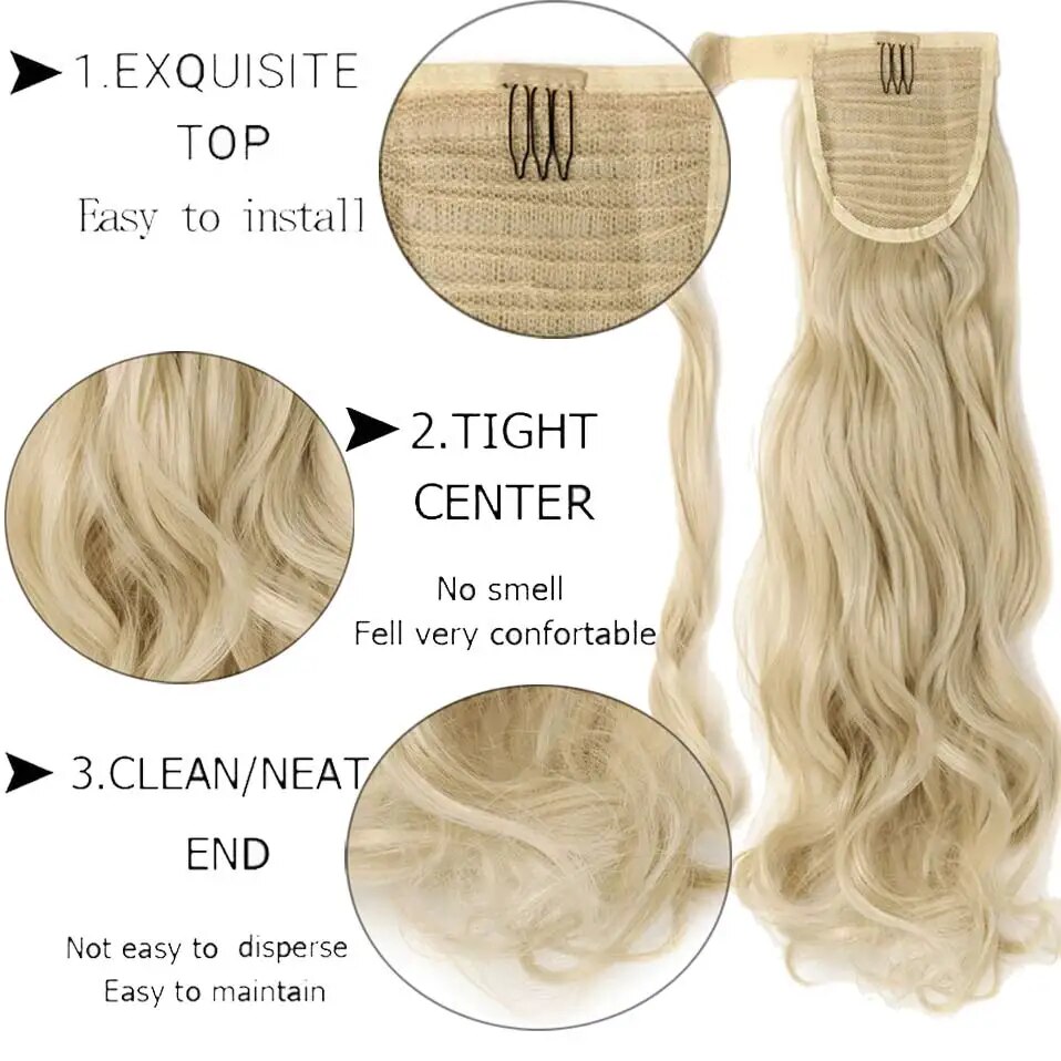 BENEHAIR Wrap Around Ponytail Hair Extensions 17