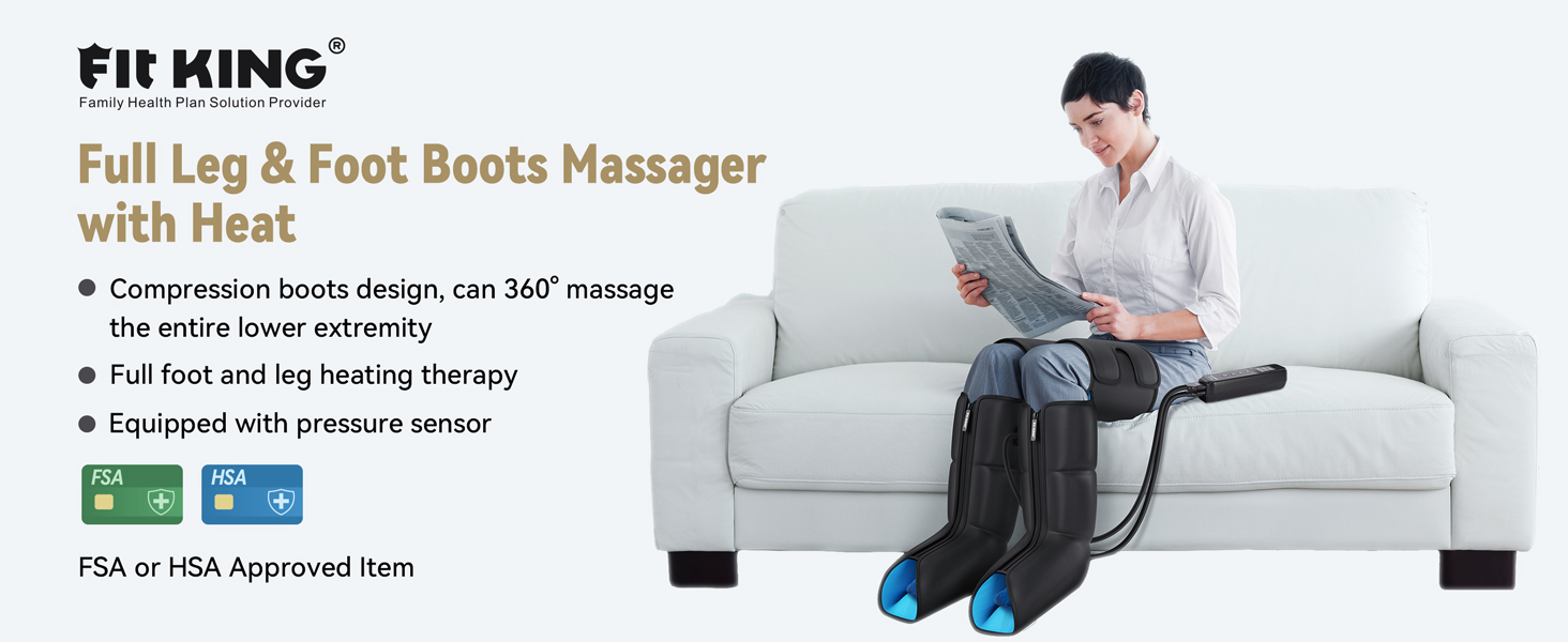 FIT KING Leg and Foot Massager with Heat