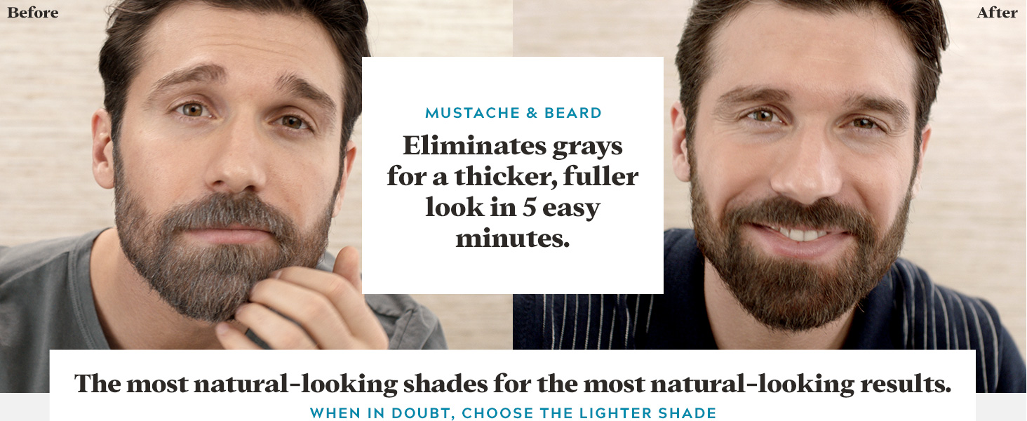 Eliminates grays for a thicker, fuller look in 5 easy minutes. Before/After