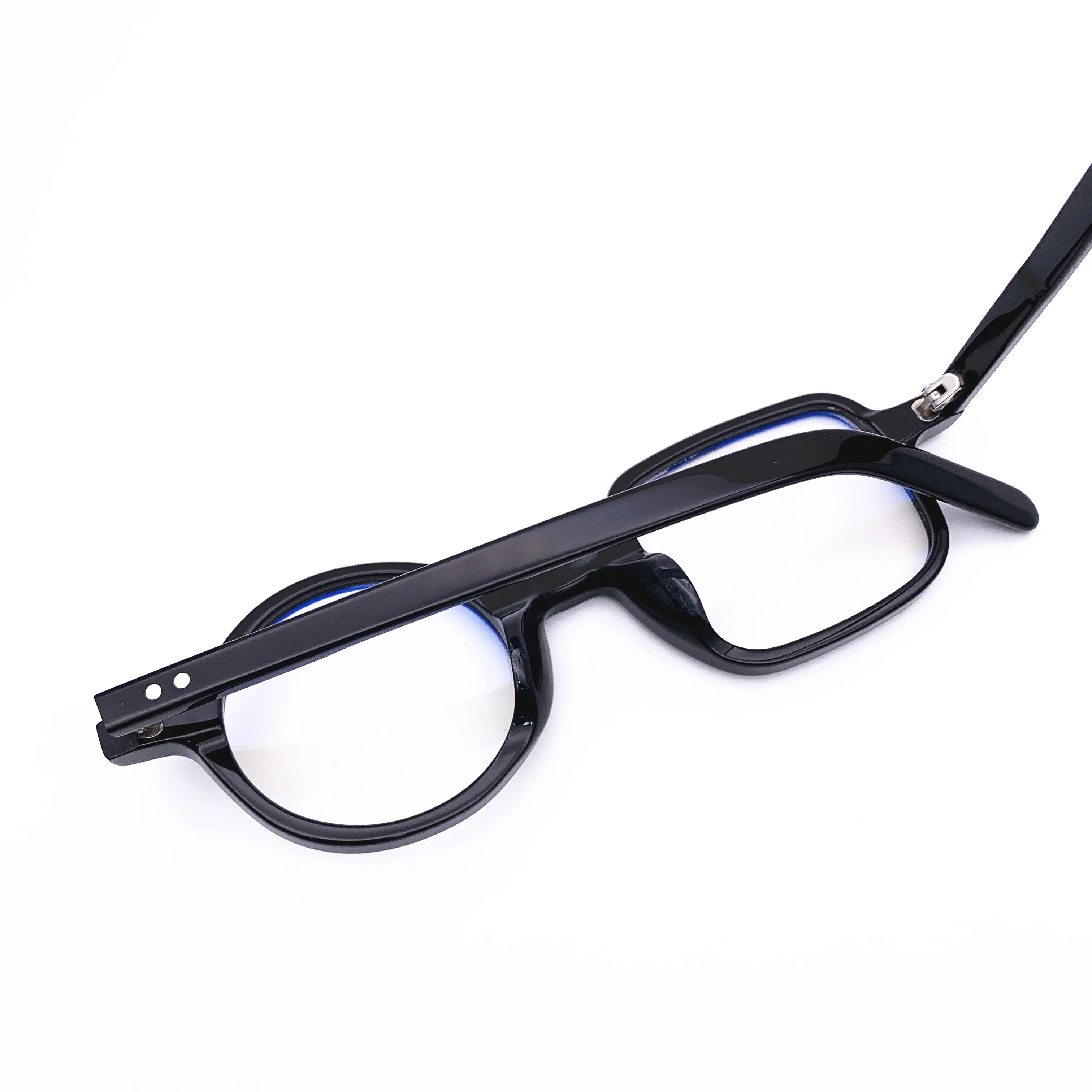 Belight Optiacl Unique Acetate Square with Round Glasses Frame Men Women Prescription Eyeglasses Retro Optical Eyewear HP201