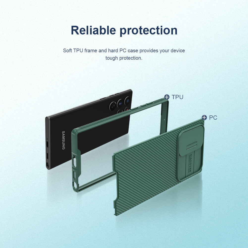 Slide cover protects camera phone case for samsung galaxy series