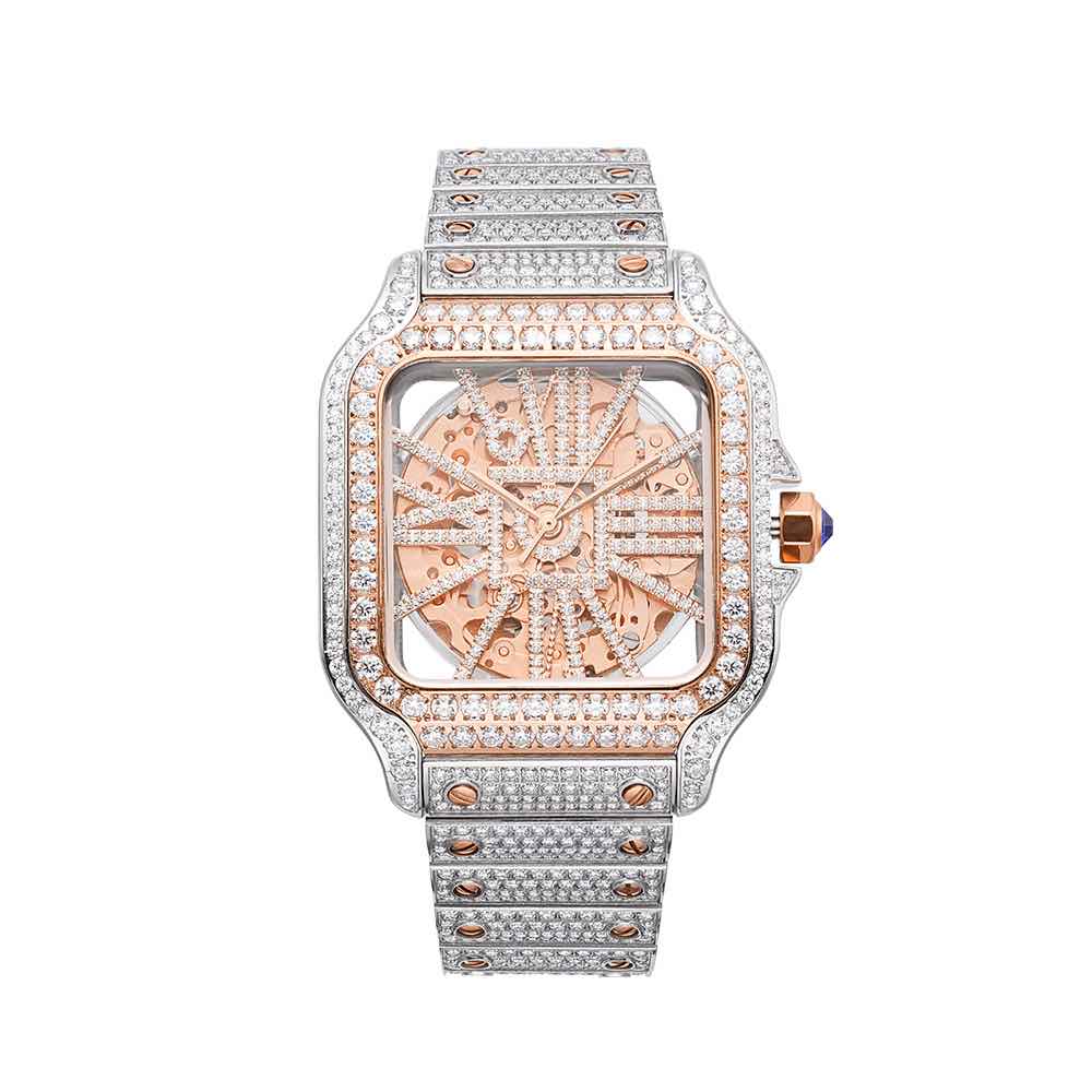 Iced out watch-Yika Jewelry