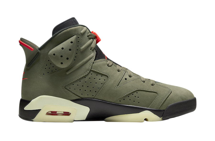 Travis Scott x Air Jordan 6 Medium Olive CN1084-200