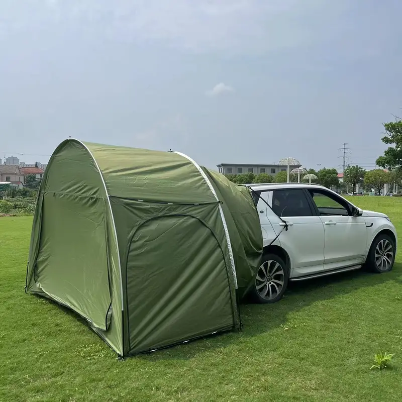 outdoor camping car tail tent self driving wilderness camping sunshade sunscreen rainproof car sunshade shed quick open camping tent details 4