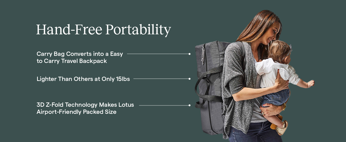 Hands-Free Portability. Travel backpack, light, airport friendly.