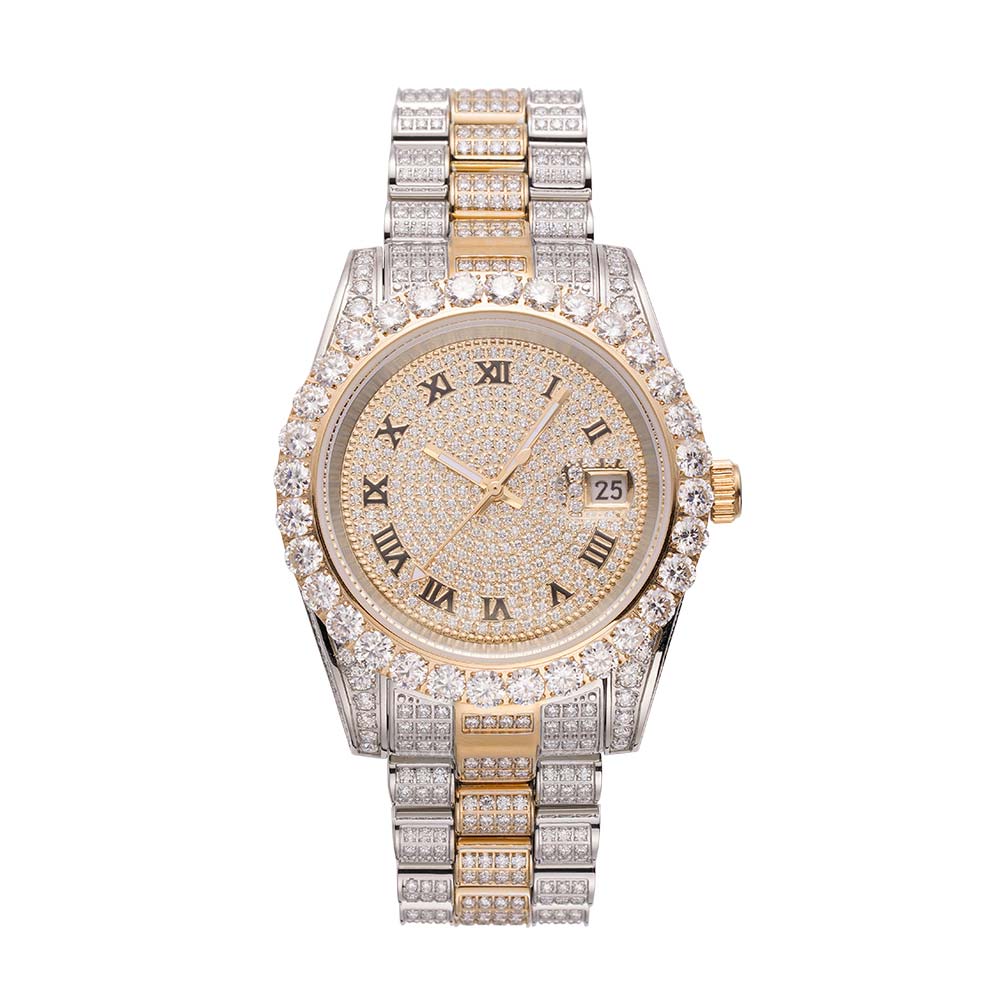 Iced out watch-Yika Jewelry