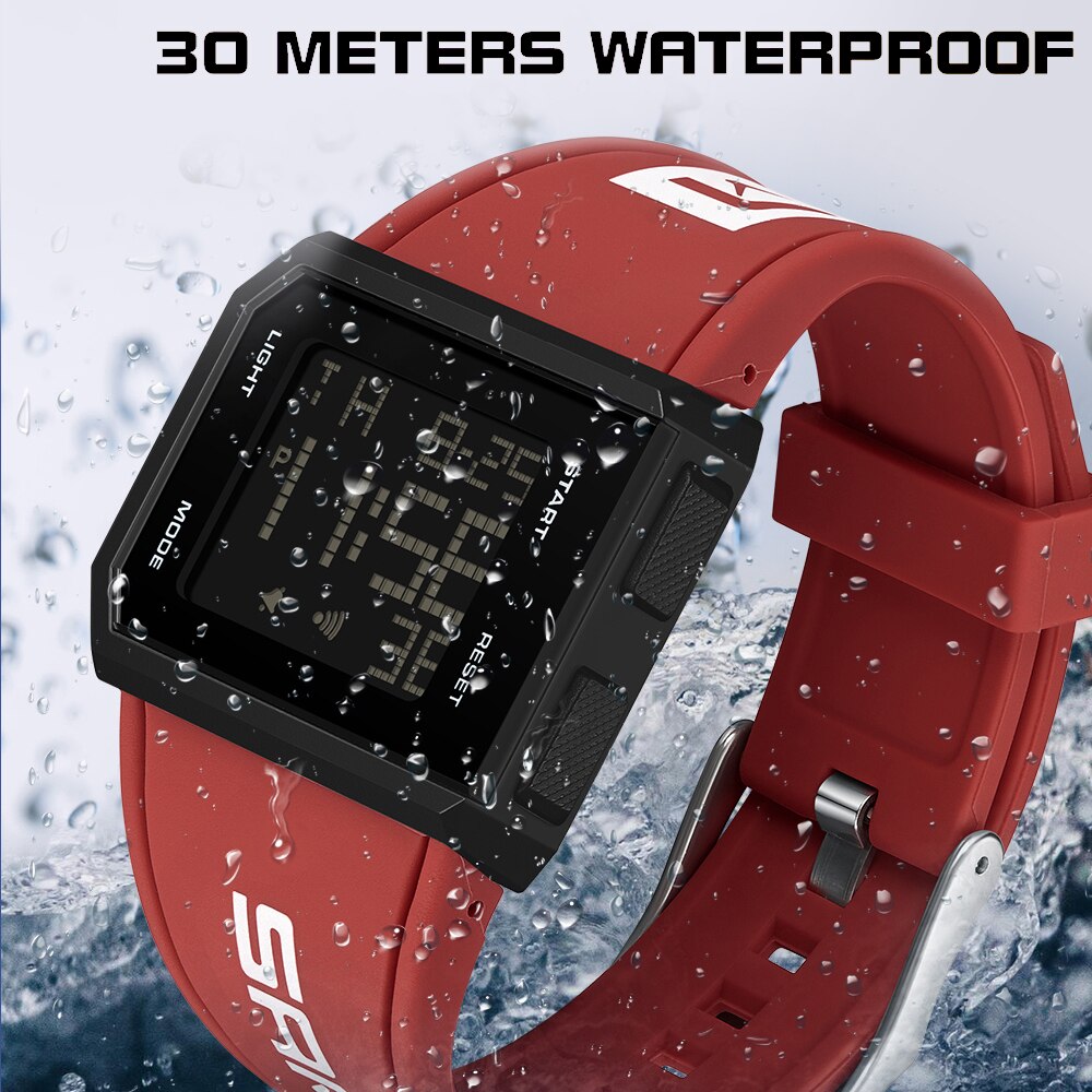 SANDA Top Brand Men's Watches Sports Military LED Digital Watch 30M Waterproof Wristwatch for Male Relogio Masculino 9003