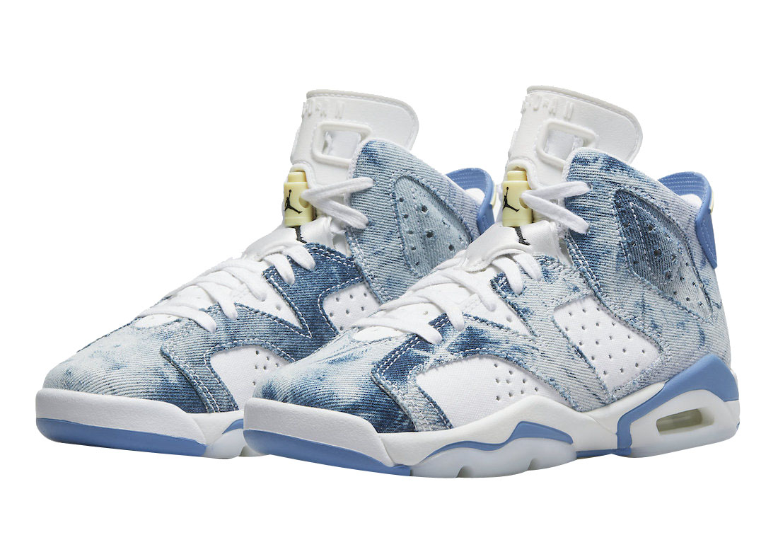 Air Jordan 6 GS Acid Wash Denim DM9045-100