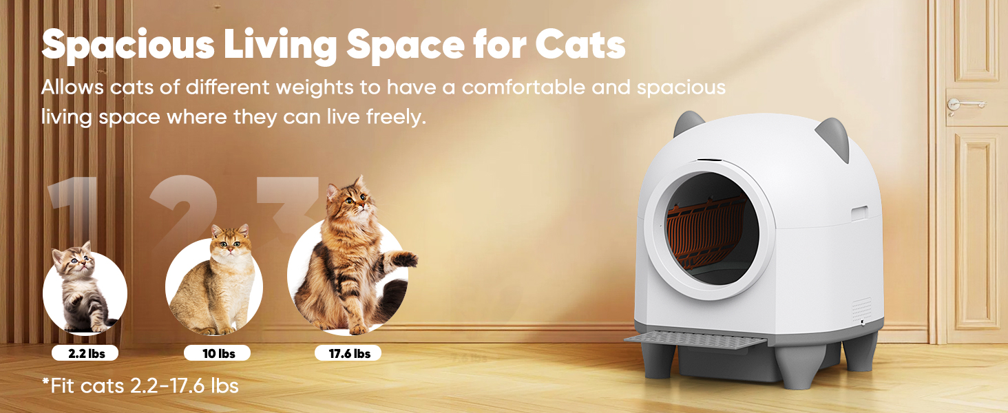 cat litter box automatic cleaning