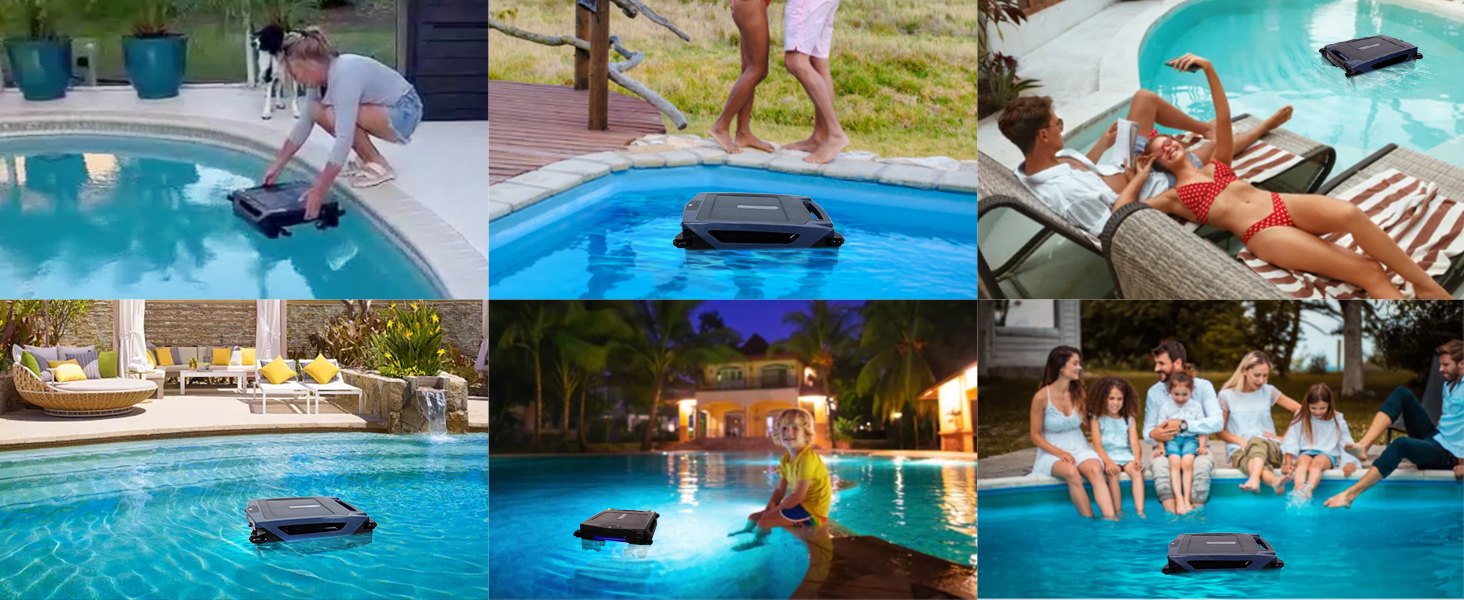 BEAUGATHER Pool Surface Cleaner Robot
