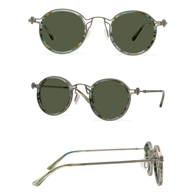 Belight Optical Japan Handmade Quality Cool Vintage Retro Women Men UV400 Protection with Case Oculos Punk Sunglasses SC031