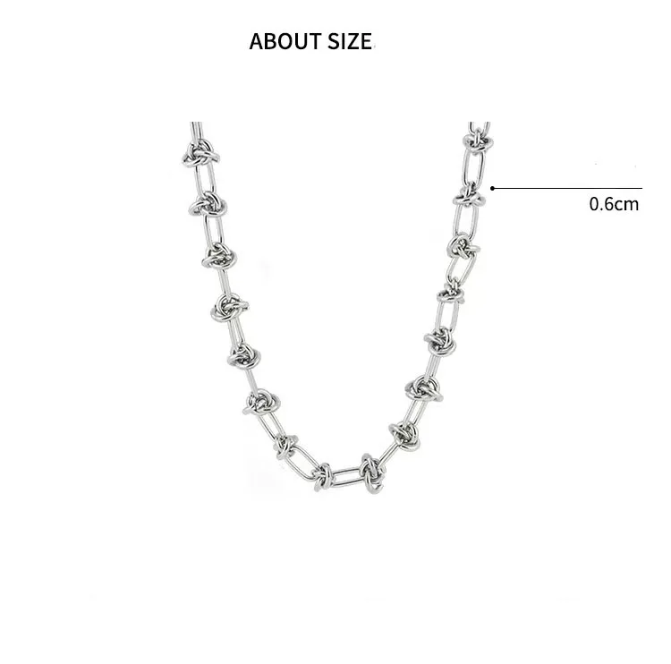 1pcs Stainless Steel Brambles Choker Necklace Hip-hop Gothic Punk Style Barbed Wire Little Thorns Chain Choker Gifts