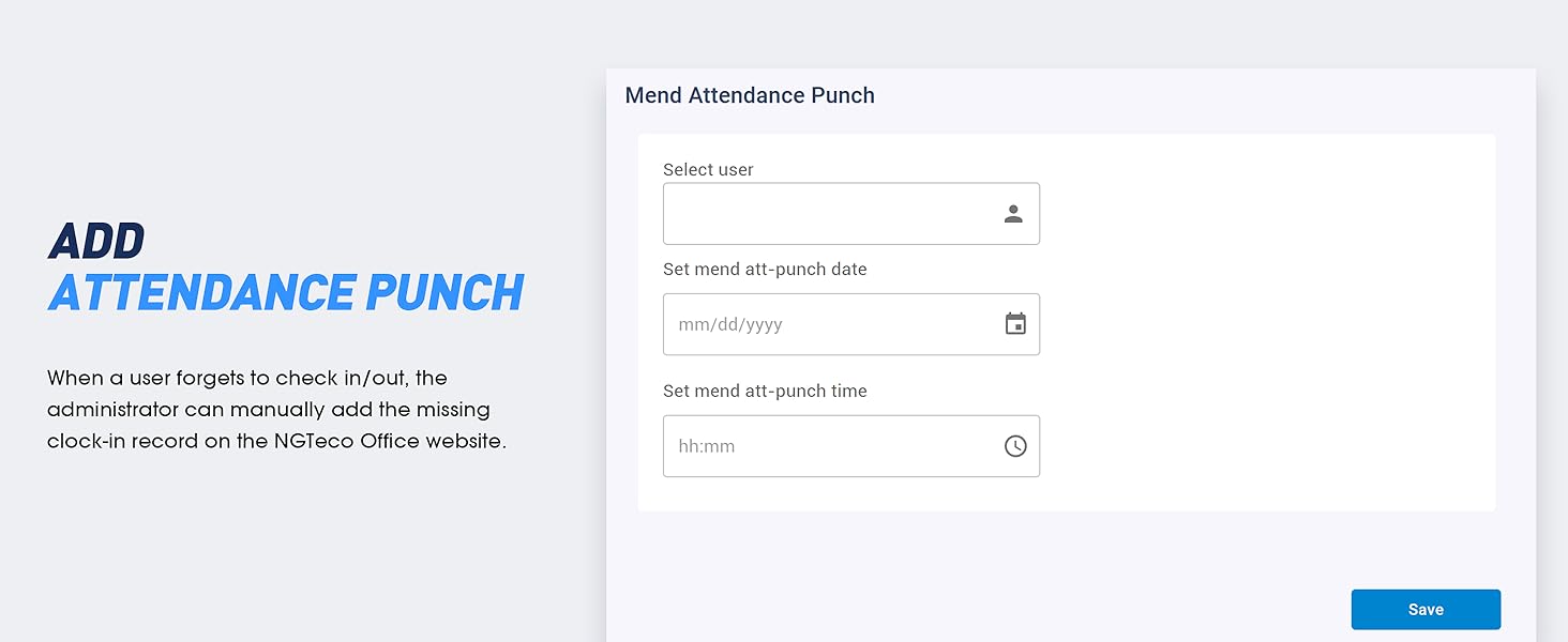 Add Attendance Punch