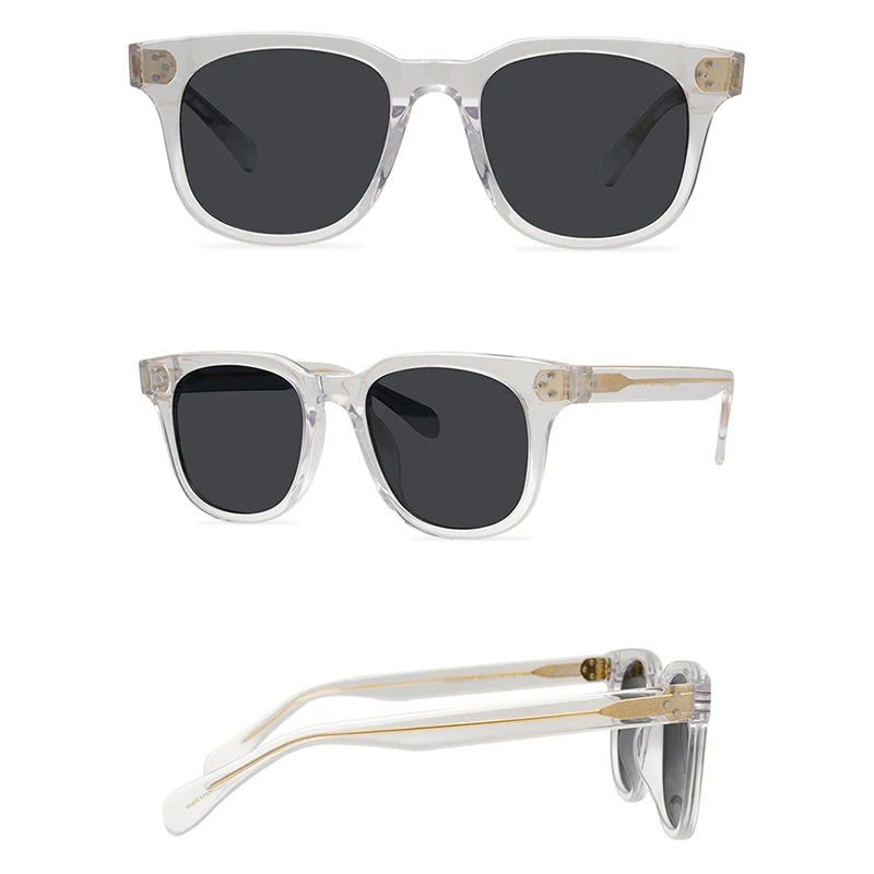 Belight Optical  Women Men Classical American Style UV400 Big Shape Vintage Retro Acetate Sunglasses with Case Oculos OV5236