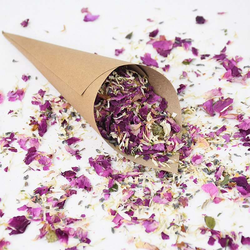 Kraft Paper Confetti Cones Holder Support For Wedding Decoration Kraft Paper Wedding Tray Confetti Wedding Paper Cones Holder