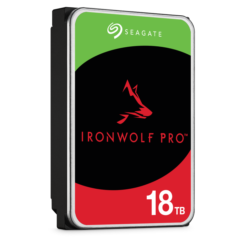 Seagate Ironwolf Pro 18tb right facing